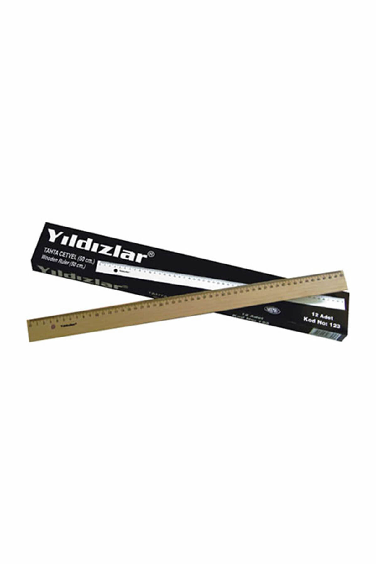 Yıldızlar Yayınları 50 CM. TAHTA CETVEL KOD.123