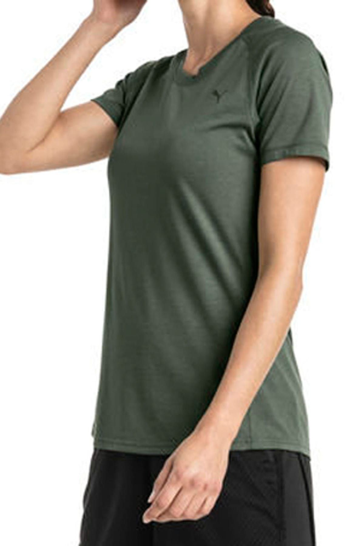 Puma A.C.E. RAGLAN Gri Kadın T-Shirt 100462686