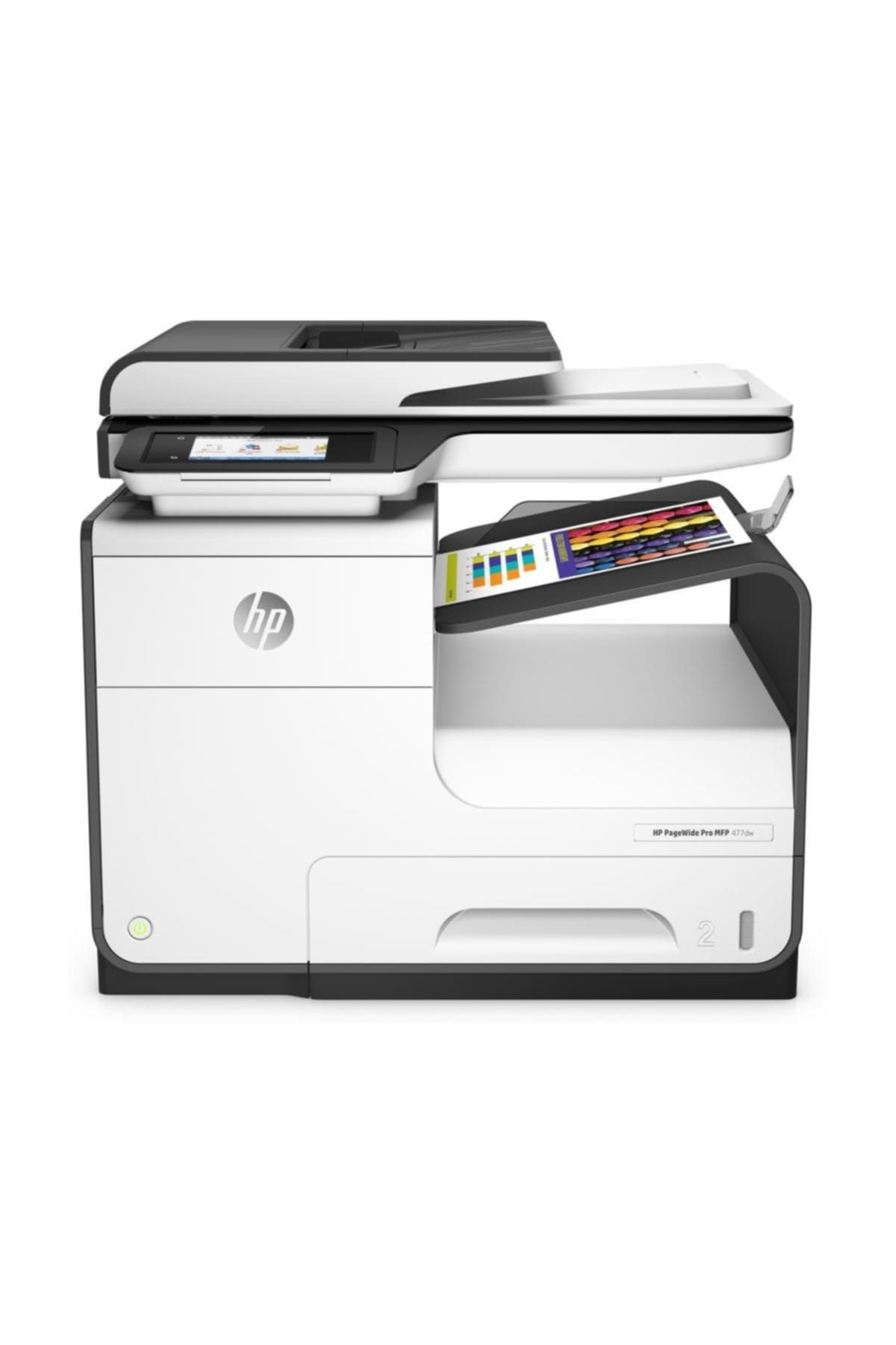 HP Beyaz Pagewide Pro 477Dw Fax+Fotokopi +Renkli Tarayıcı Wi-Fi Yazıcı D3Q20B