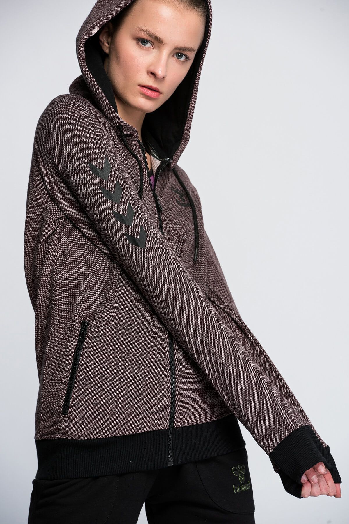 HUMMEL Kadın Sweatshirt Toya Zıp Hoodıe