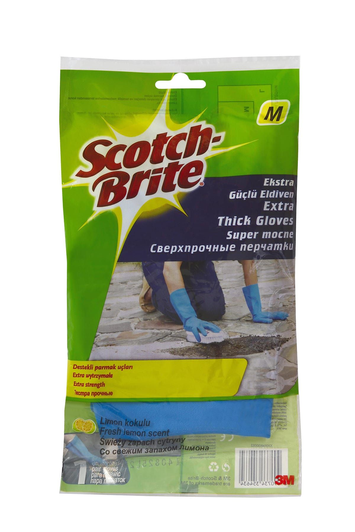 Scotch Brite Ekstra Güçlü Elma Kokulu Eldiven No: 7