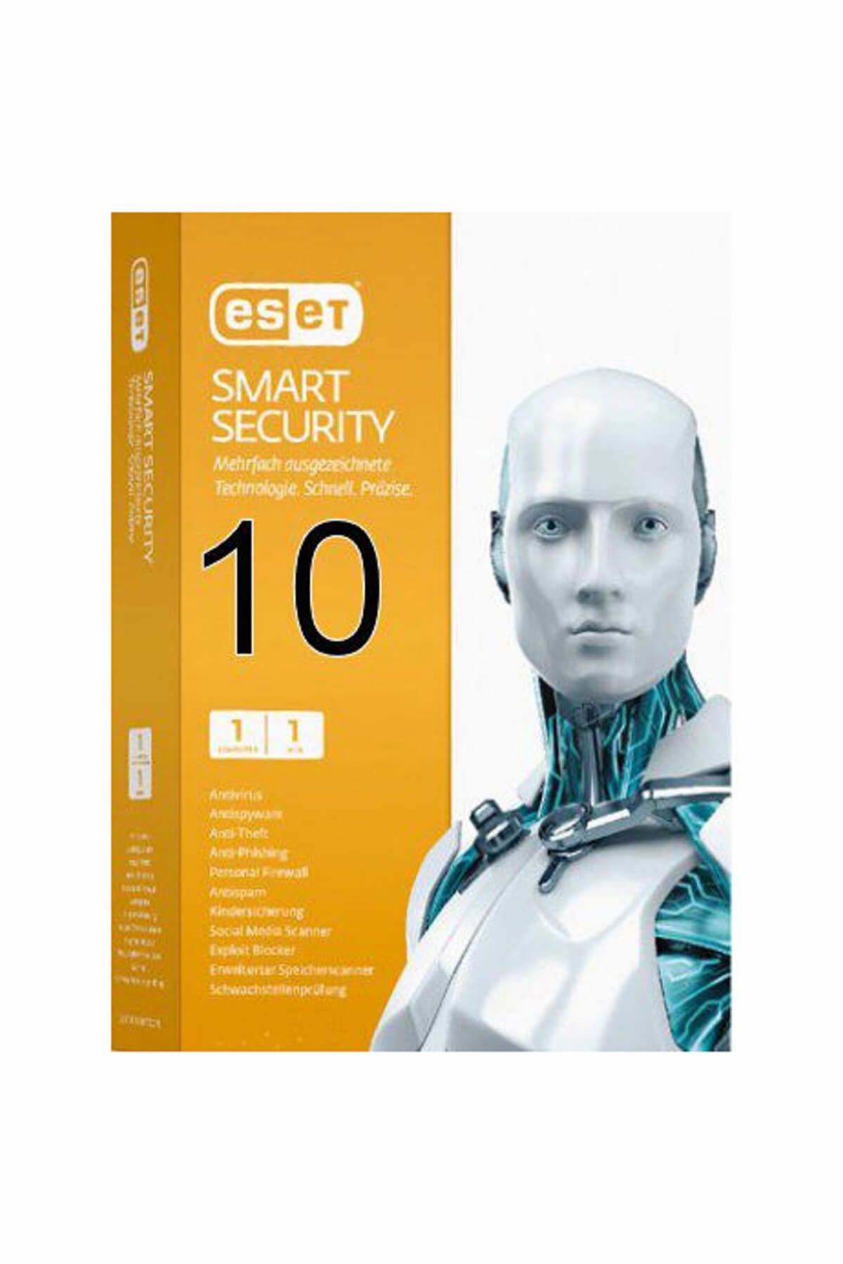 ESET NOD32 Eset Internet Security V10 - 1 Kullanıcı Kutu EIS1