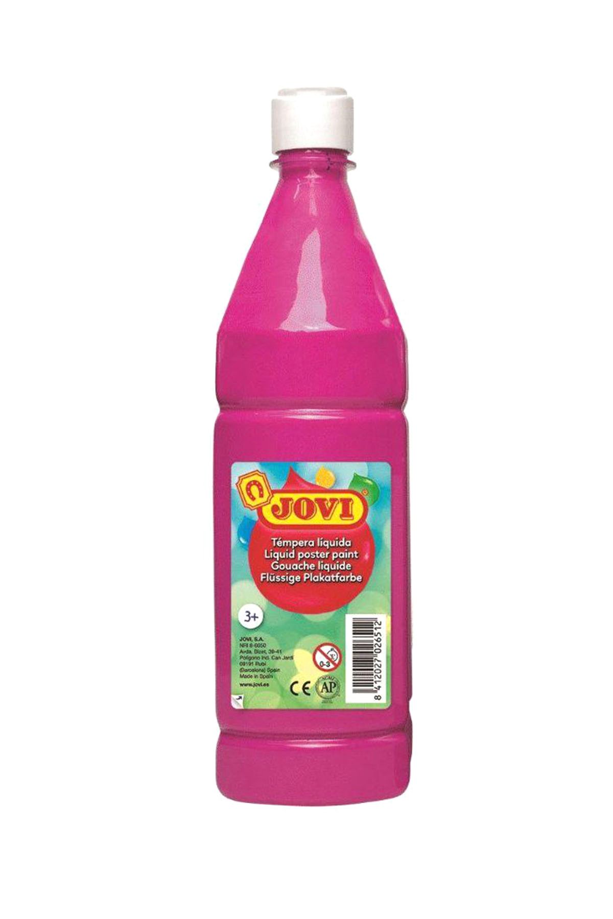 Jovi Pembe 1000 Ml Guaj Boya (Hazır Sulandırılmış Sıvı Guaj) /