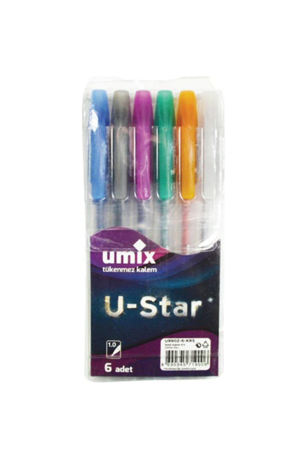 Umix U-Star Simli Kalem 6 Renk