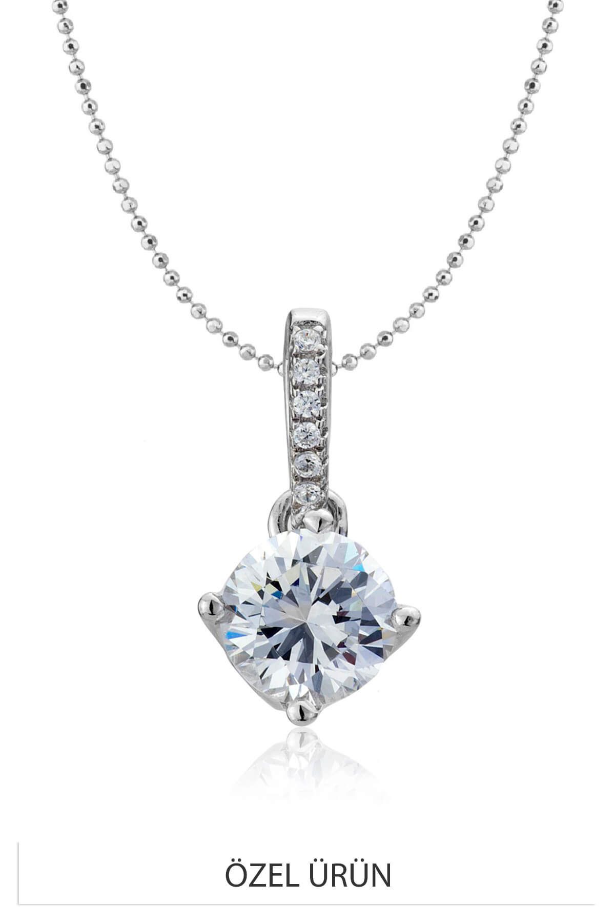 Carat Laboratories Kadın 1,07 Carat Tektaş Kolye CP20673