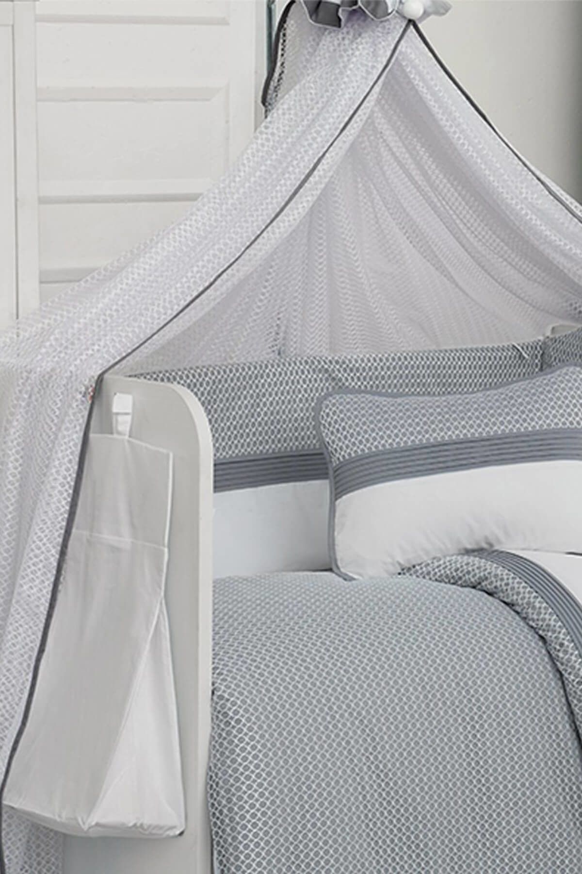 Kidboo Eva White Bebek Cibinlik 180X600 Cm /