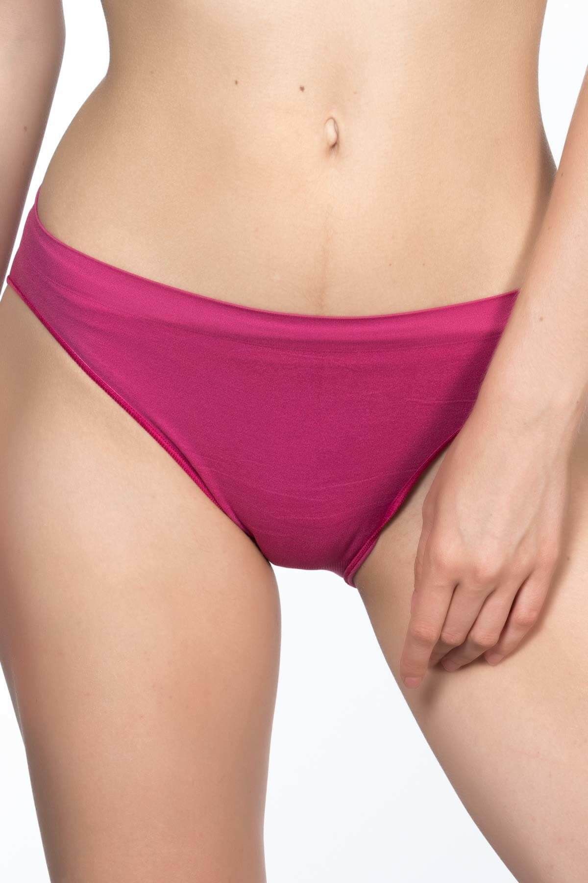 Emay Kadın Mürdüm Seamless Slip