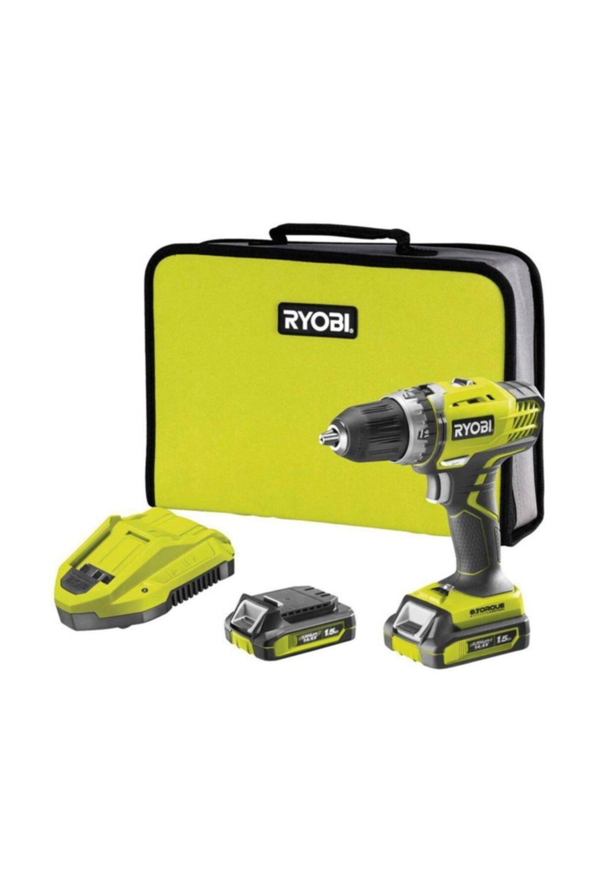 Ryobi R14Ddell15S 14,4Volt/1.5Ah Li-Ion Çift Akülü 2 Vitesli Vidalama