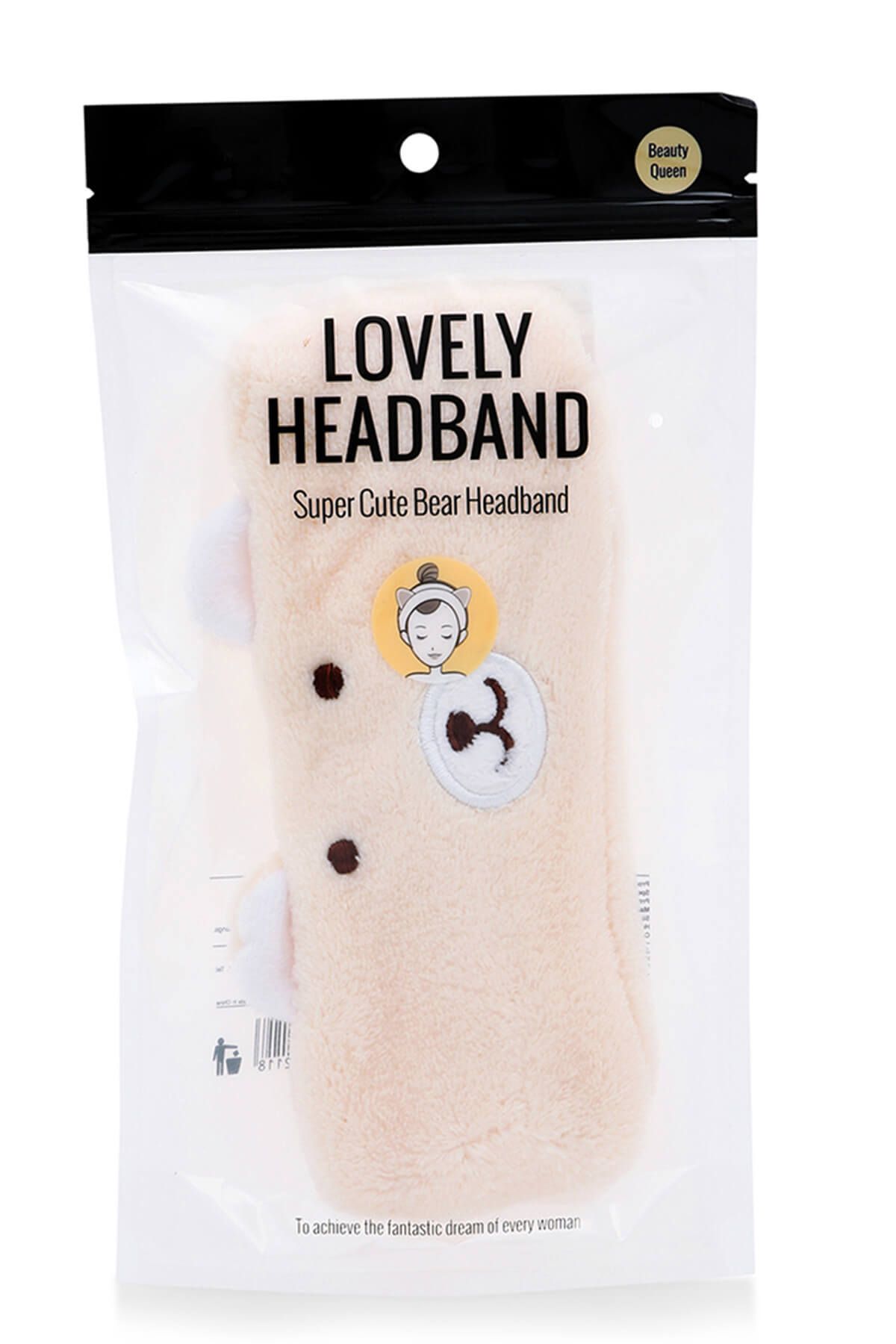 miniso sevimli tavsan havlu sac bandi bej fiyati yorumlari trendyol