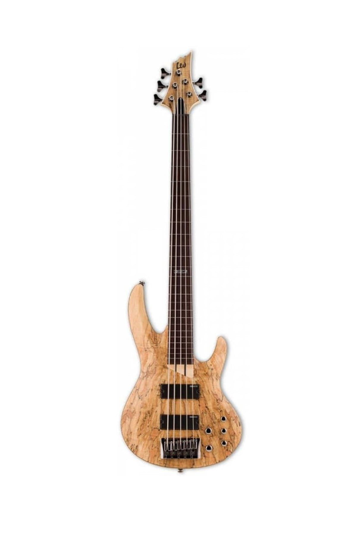 ESP LTD B-205 Spalted Maple Natural Bas Gitar