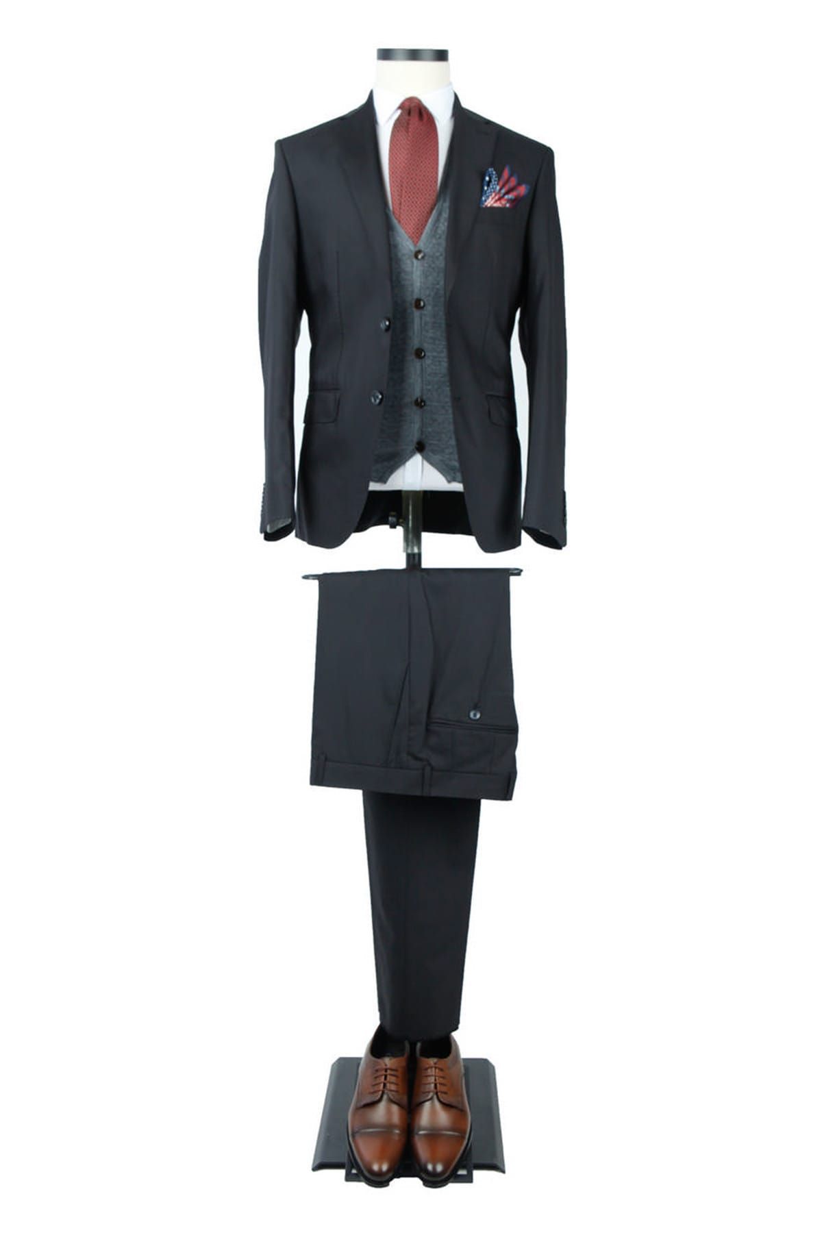 Centone Takım Elbise Düz Regular Fit 6 Drop 15-366