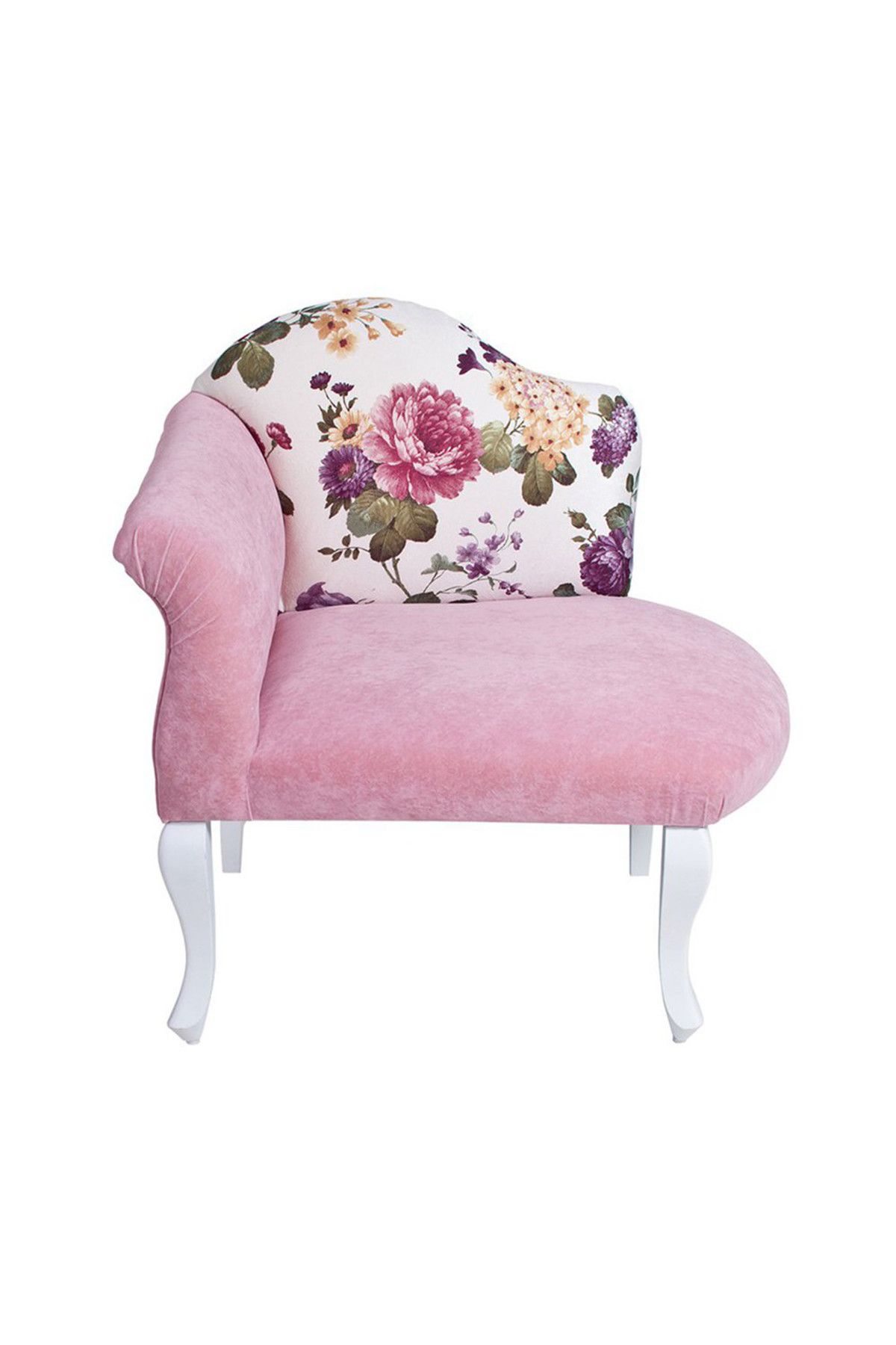3A Mobilya Pembe Josephine Sağ Kol Berjer 80x76x56 cm