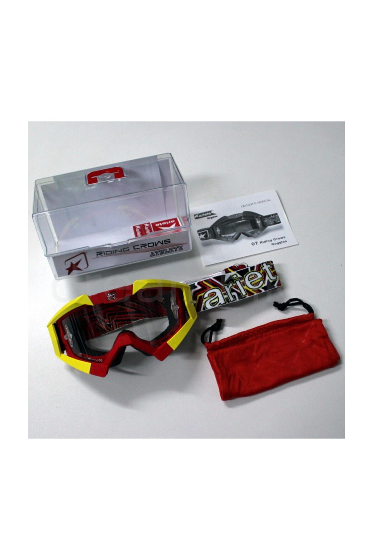 ARIETE 13950ARG Riding Crows Goggles Motocross Gözlüğü