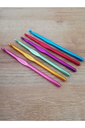 Metal Örgü Tığ 7 Numara Renkli  15cm 7mm  1 Adet Image 0