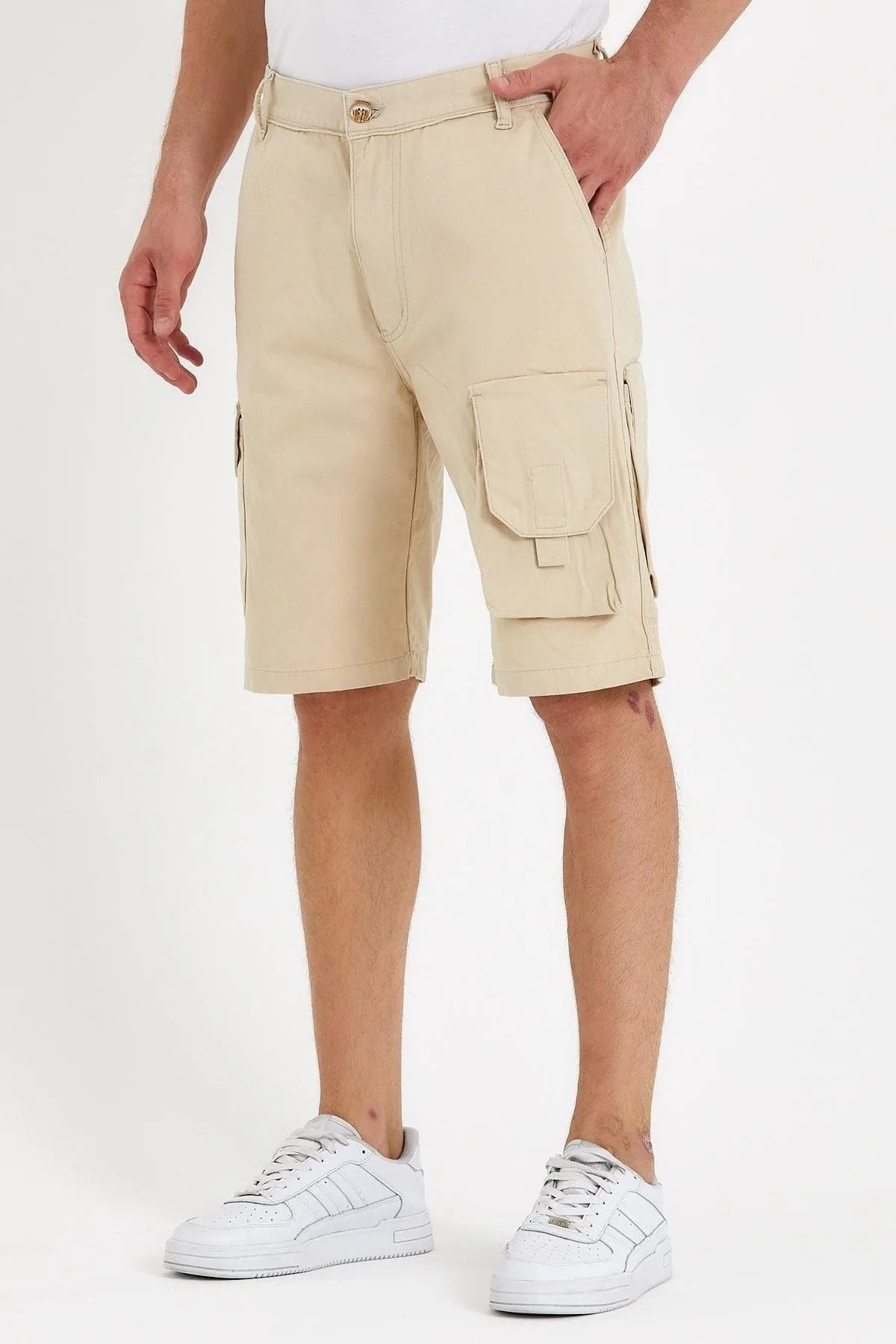 Mens stone cargo shorts discount