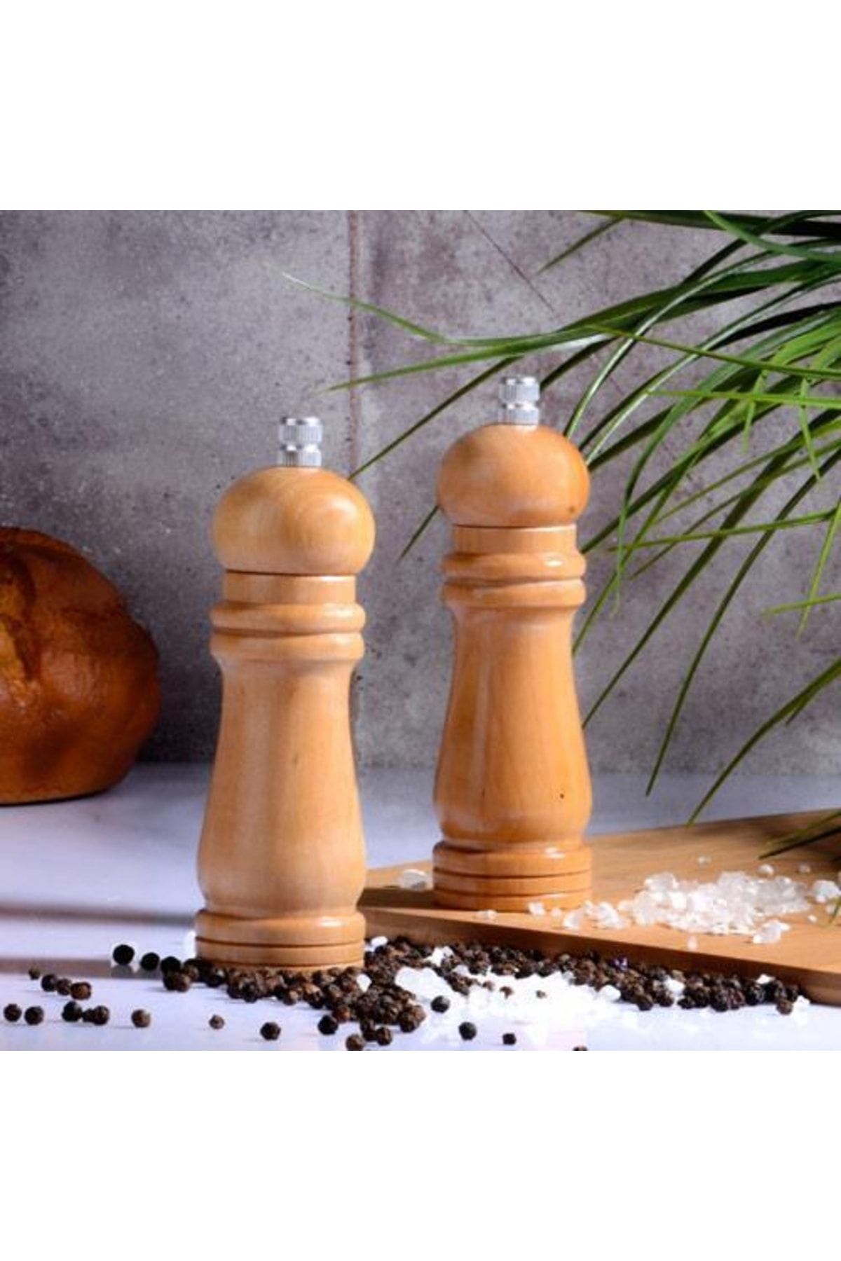 Small wooden salt and pepper grinders on sale