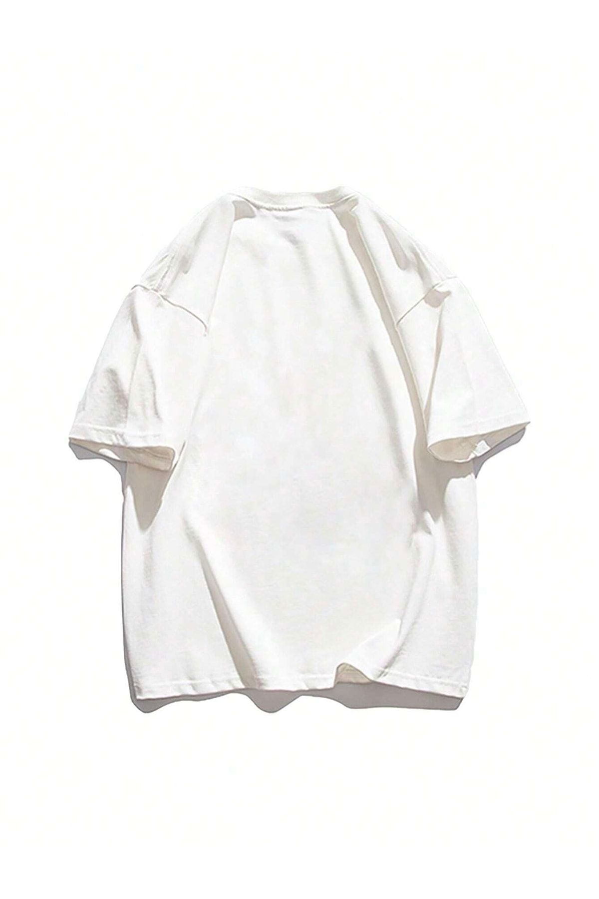 K&H TWENTY-ONE T-Shirt - White - Oversize - Trendyol