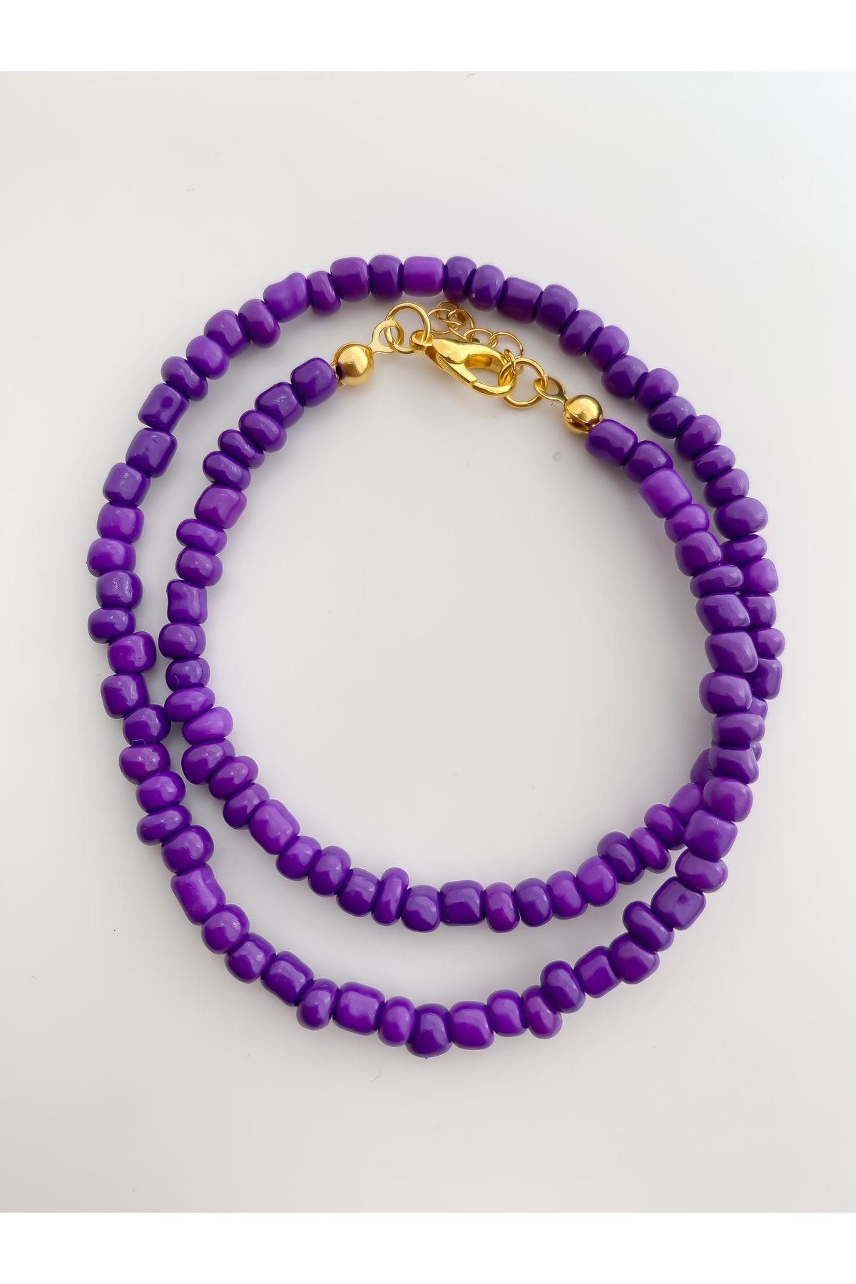 Purple deals beads necklace