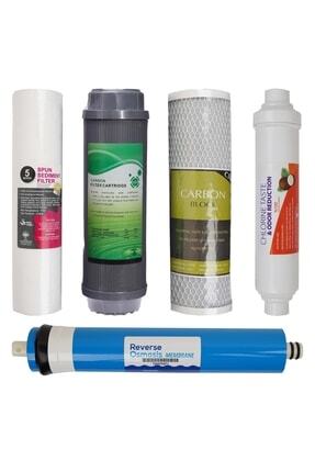 Açık Kasa Su Arıtma Cihazı Filtresi 5li Filtre Seti Çift Karbon Premıum Image 0