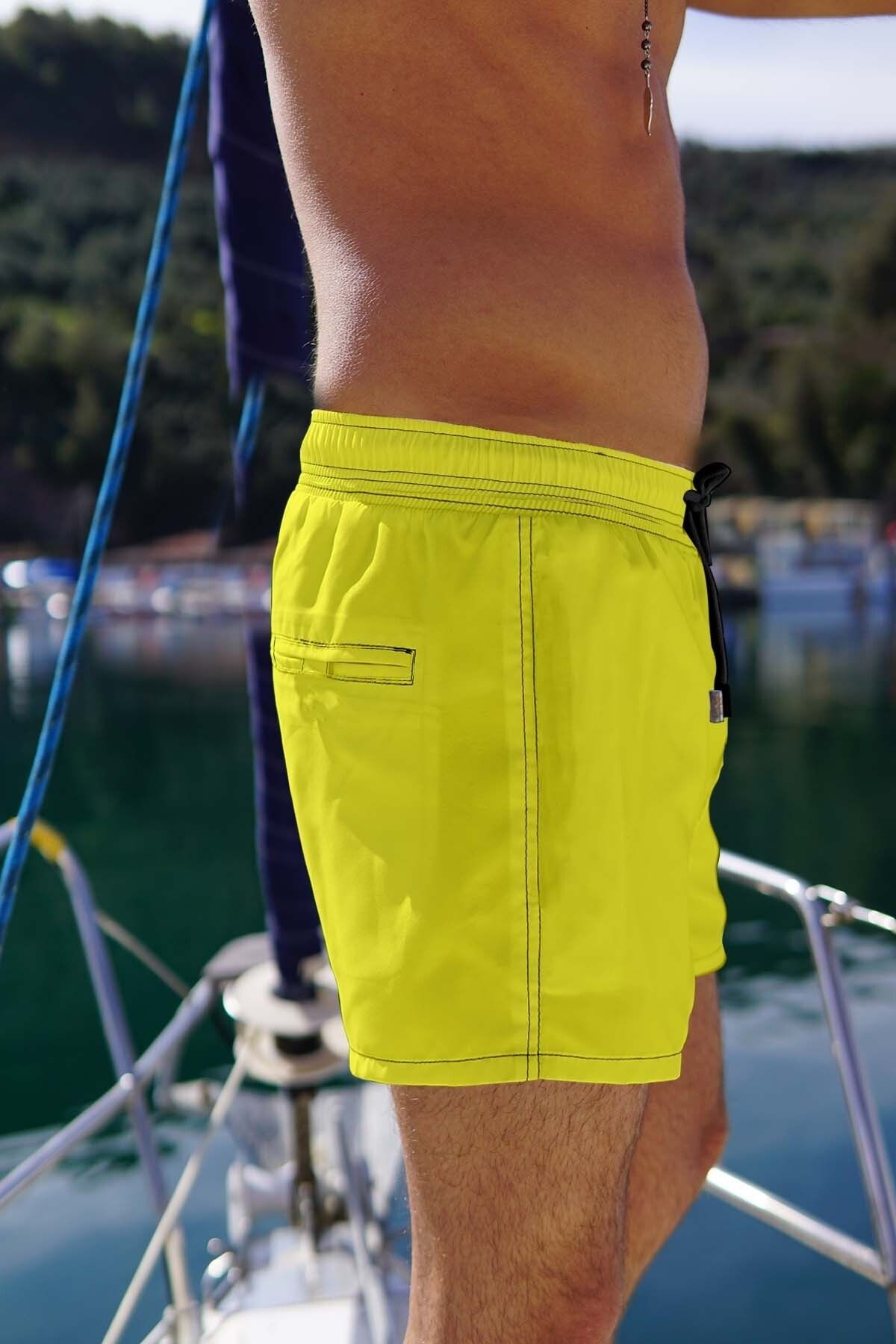 Bright yellow swim shorts hotsell
