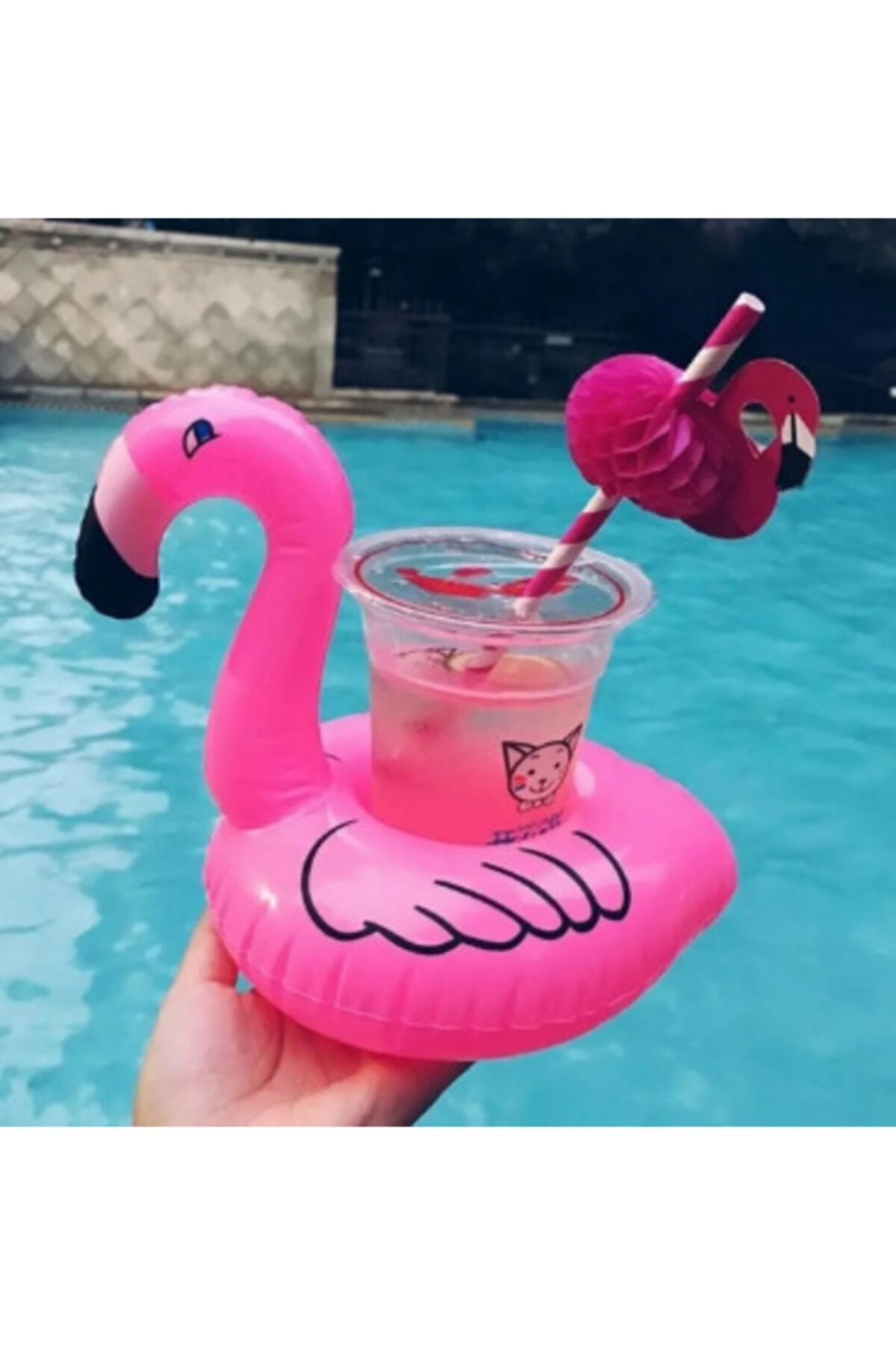 Cosfer Flamingo Havuz Bardak Tutucu