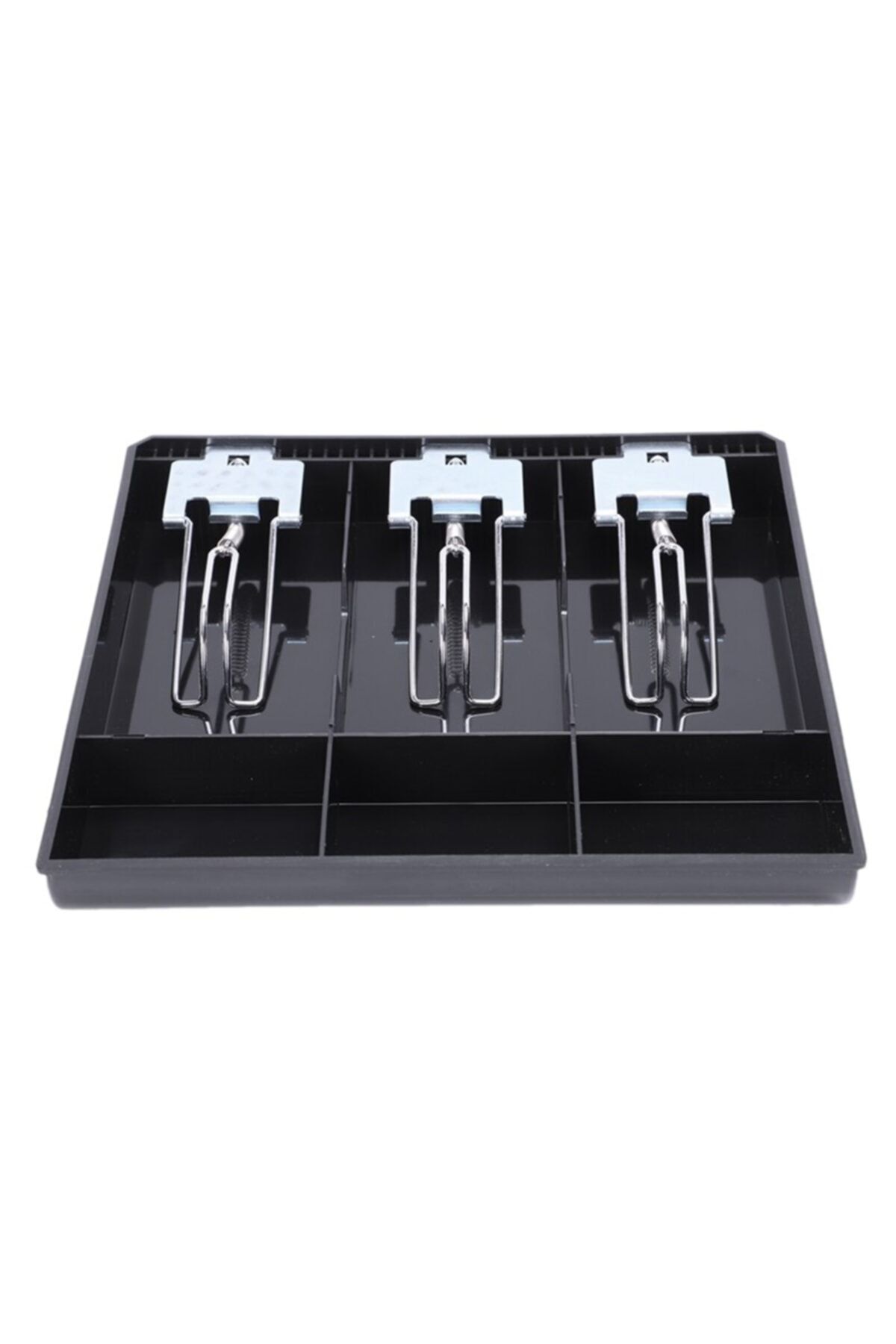 SAYPOS Plastik Çekmece Içi Para Düzenleyici 3 Banknot Bölmeli Para Çekmecesi Içi 24,5 X 24,5 X 3,5cm
