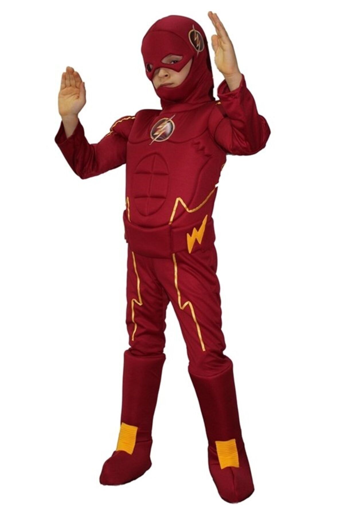 Kostüm Sarayı Flash Kostümü Kaslı Delüks