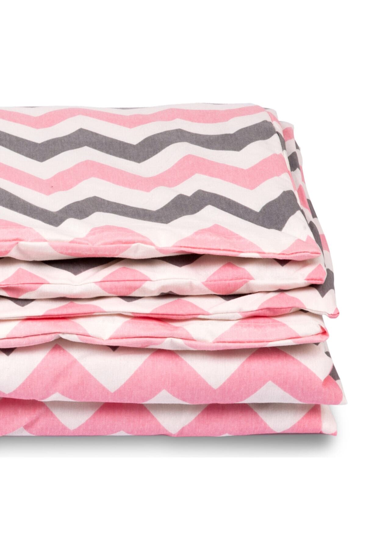 Sluupy Bebek Pembe Zigzag Desen Sluupy Yazlık Yorgan  100x150 cm