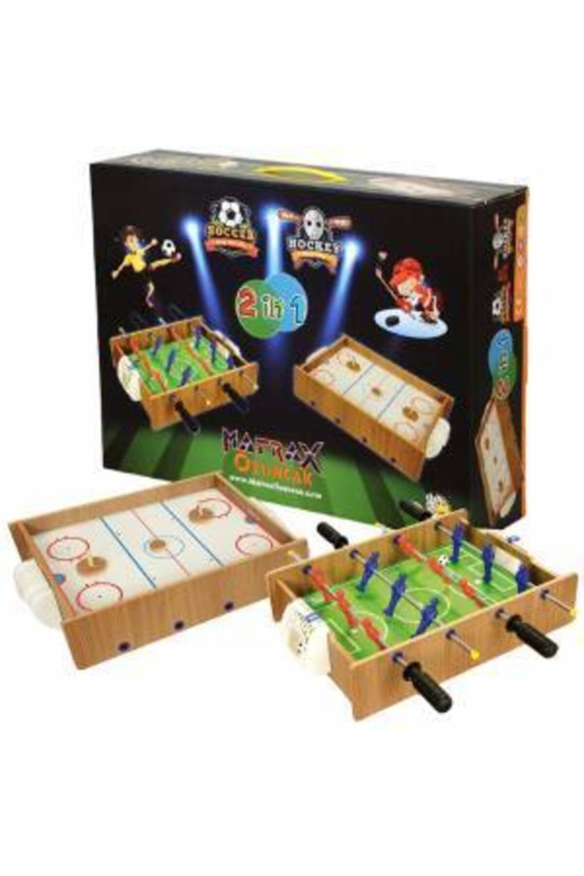 MGS OYUNCAK Ahşap Hokey Ve Langırt Oyunu 412-g1353