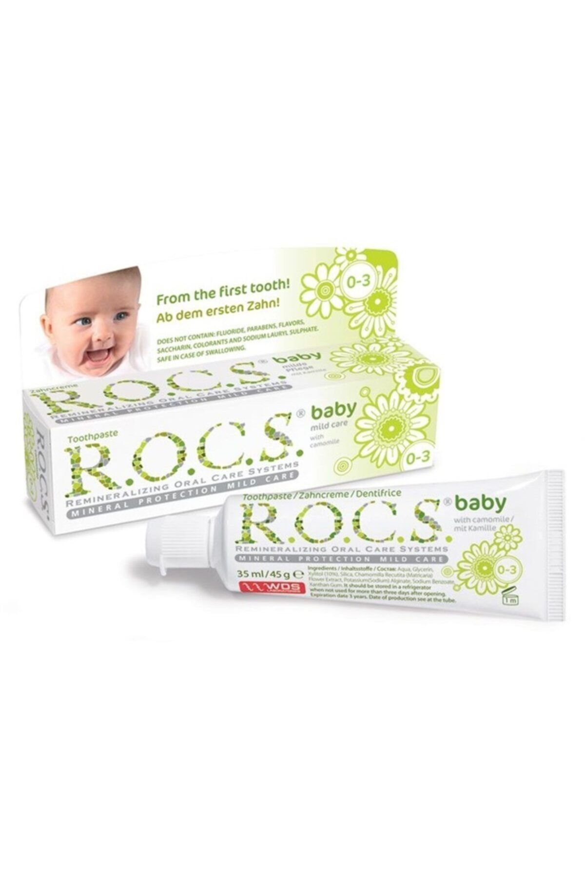 Rocs Kids Rocs Baby 0-3 Yaş Diş Macunu 35 Ml / Papatya Özlü