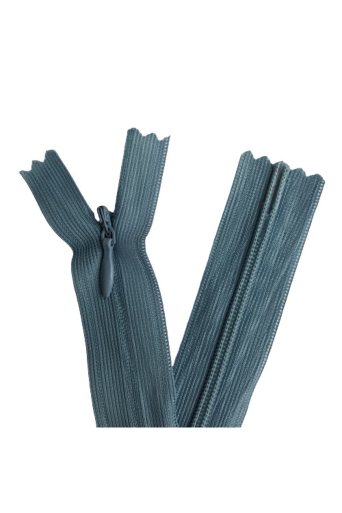 Koza Fermuar 10 Adet 60cm Indigo Gizli Fermuar