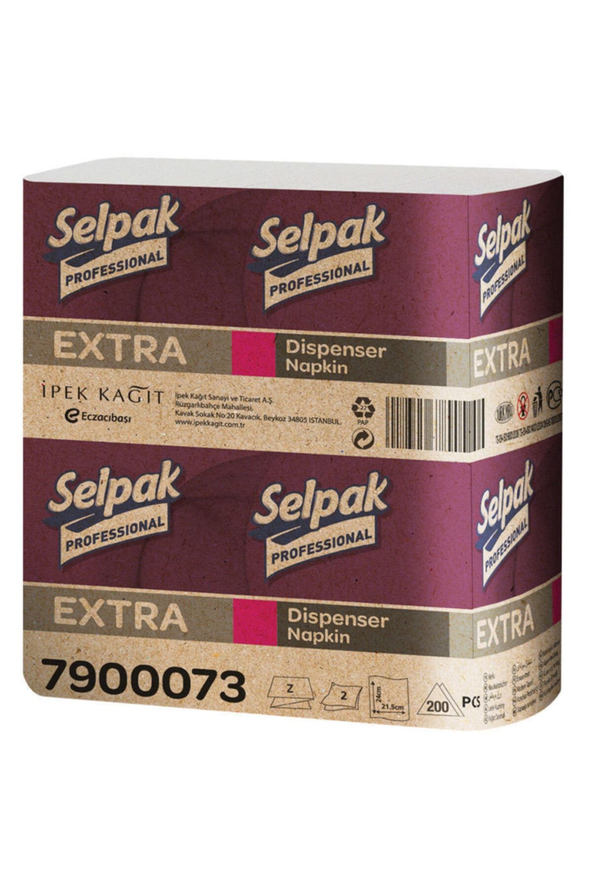 Selpak 3 Katlı Premium Dispenser Peçete-masa Peçetesi