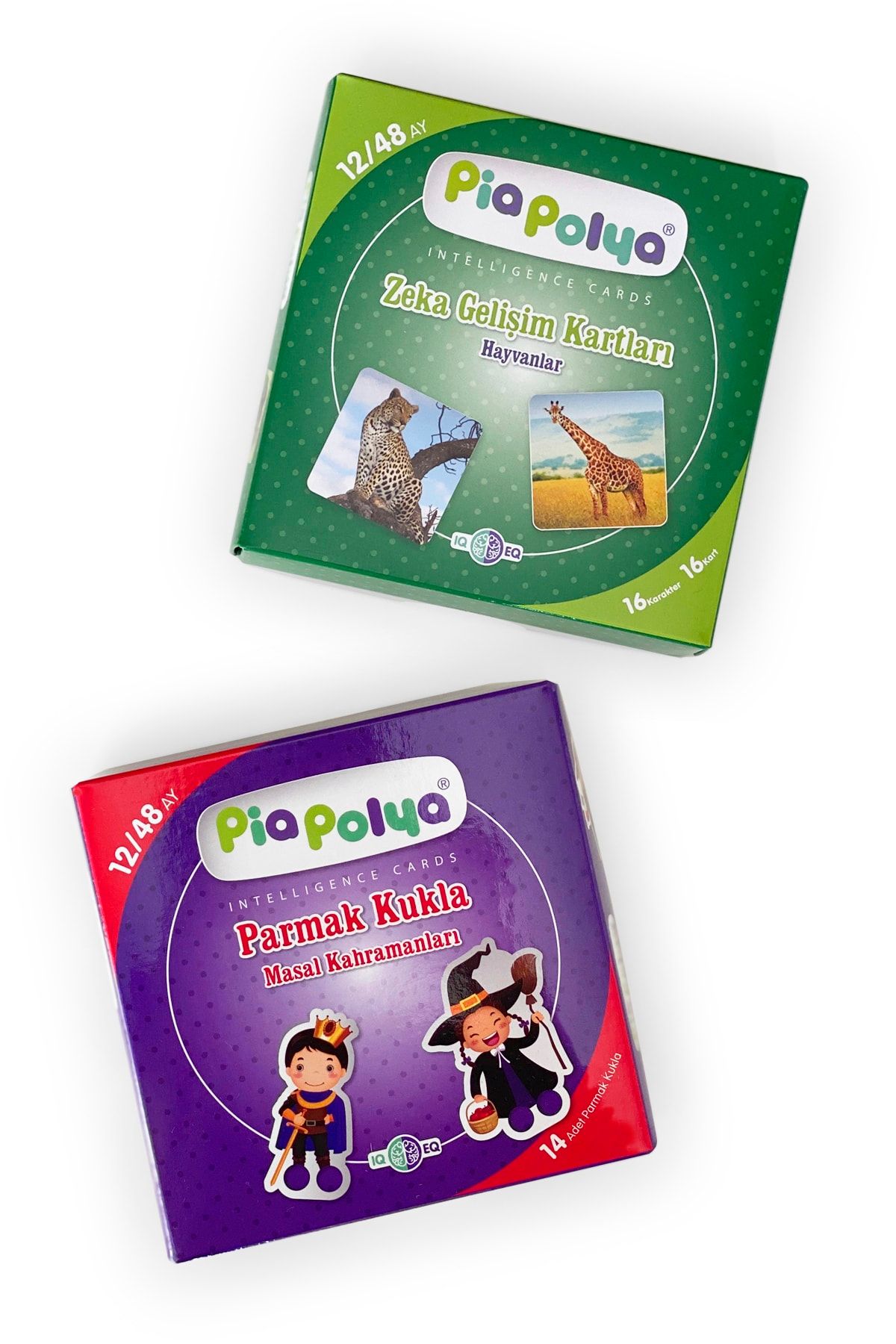 piapolya Pia Polya 12-48 Ay Zeka Gelişim Kartları Ve Masal Kahramanları Parmak Kukla
