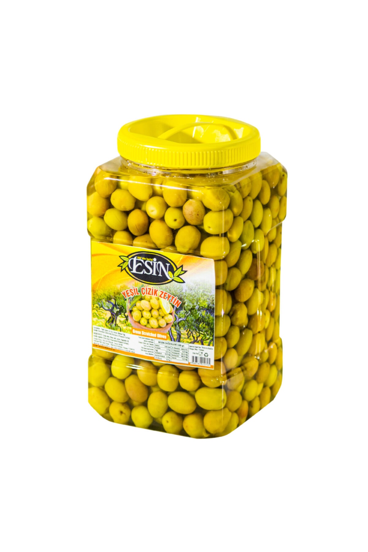Esin Zeytin Yeşil Çizik Zeytin 1 Kg