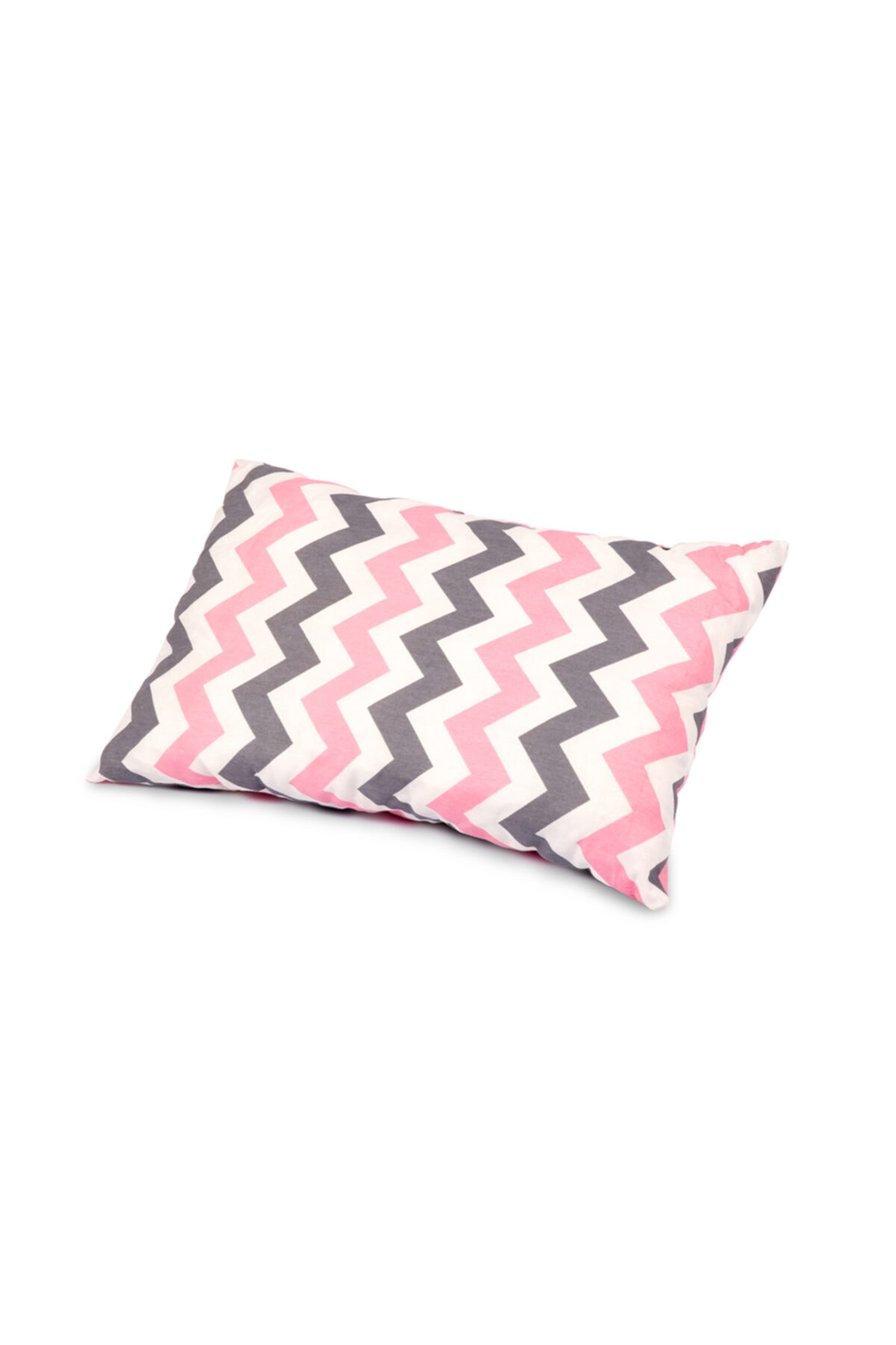 Sluupy Bebek Pembe Gri Zigzag Desen Yazlık Yorgan Yastık Takımı