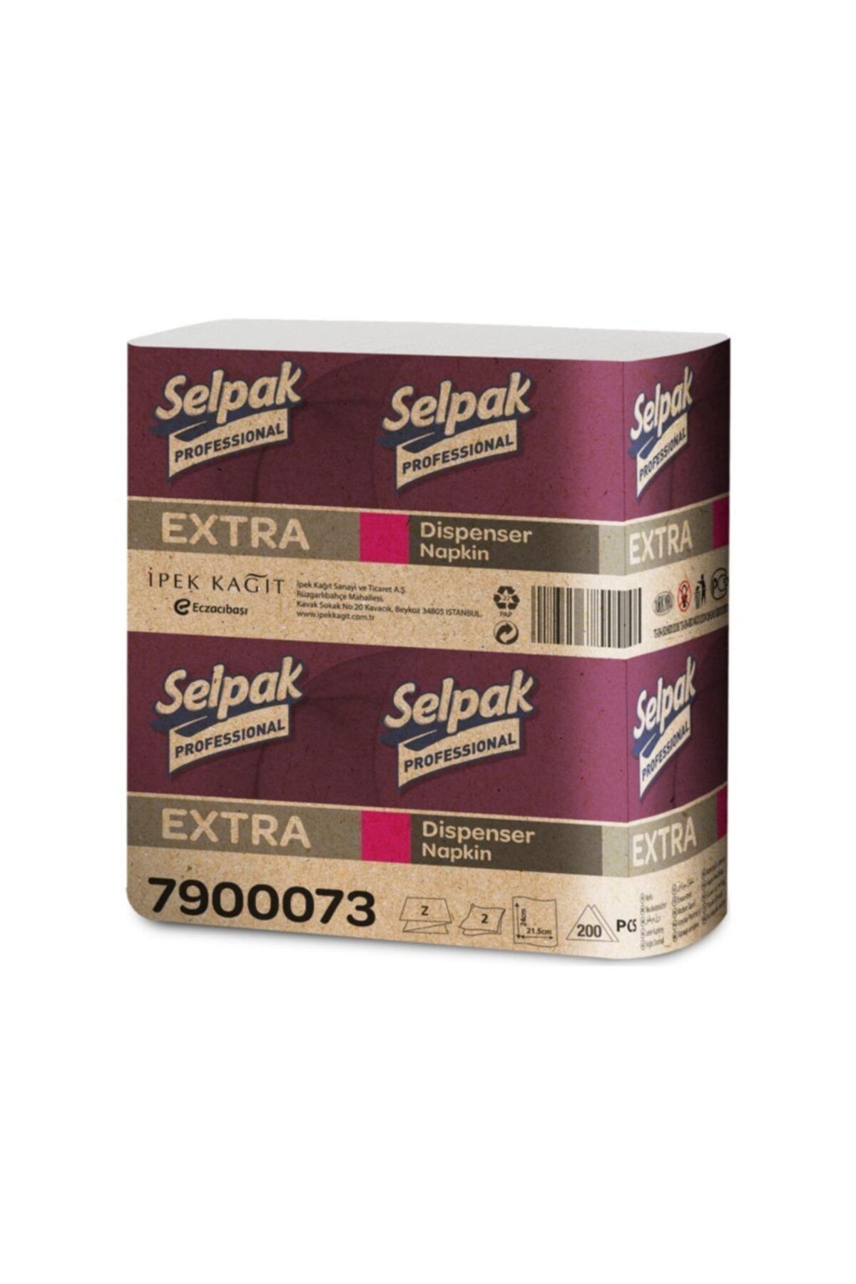 Selpak 7900073 Professional Extra Dispenser Peçete 250m 18'li