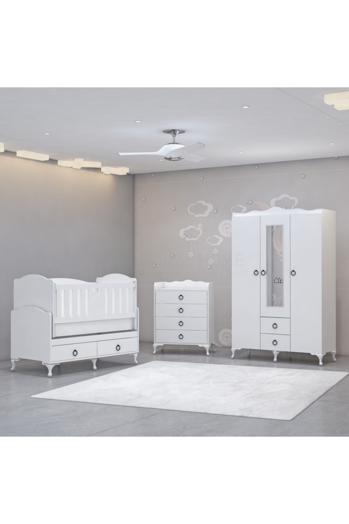 Garaj Home Defne 60x120 Asansörlü Bebek Odası