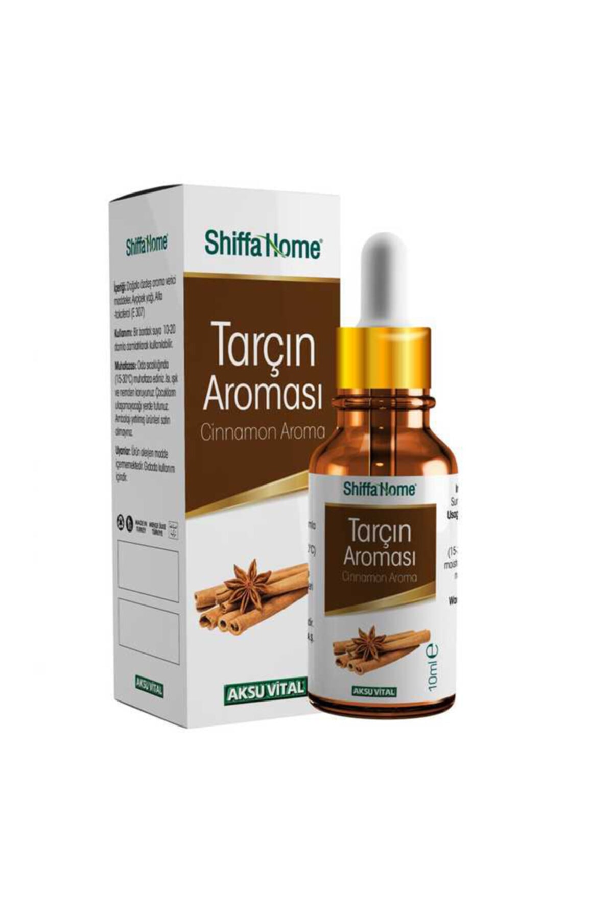 Shiffa Home Tarçın Aroması Damlalıklı 10 ml Cam Şişe Alerjen Madde Içermez