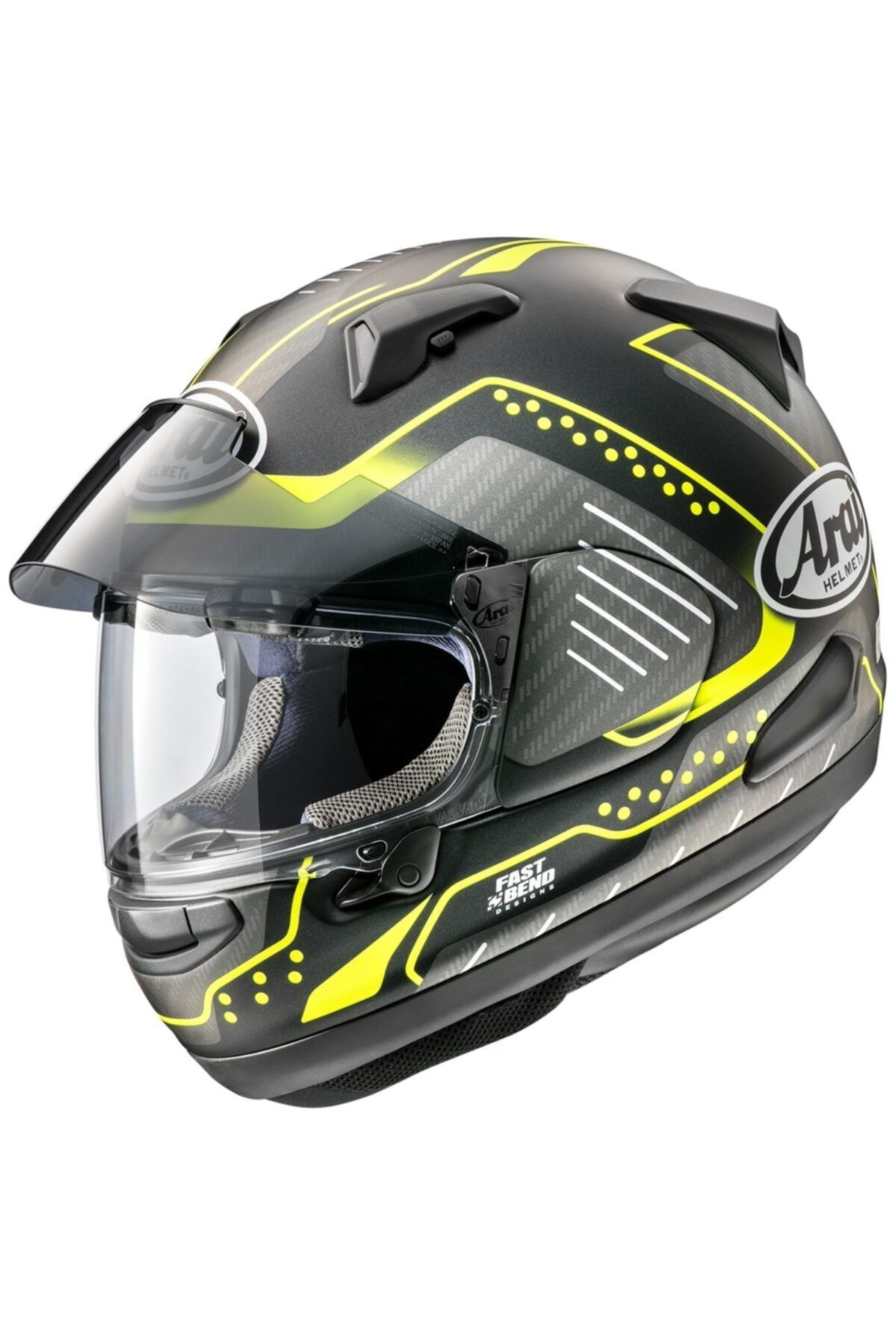 ARAI Qv Pro Fluor Sarı Mat Kapalı Kask