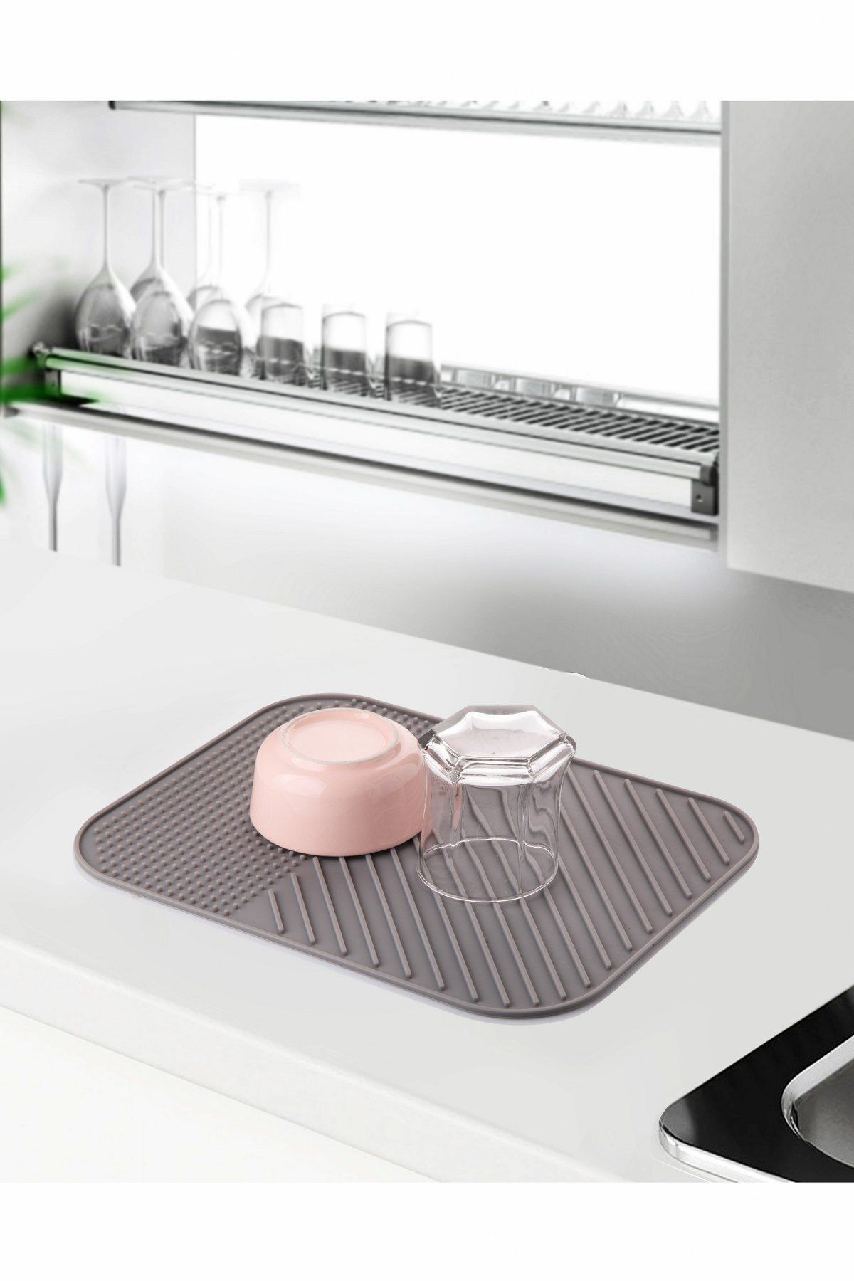 queen s kitchen lux silikon bulasik kurutma mati fiyati yorumlari trendyol