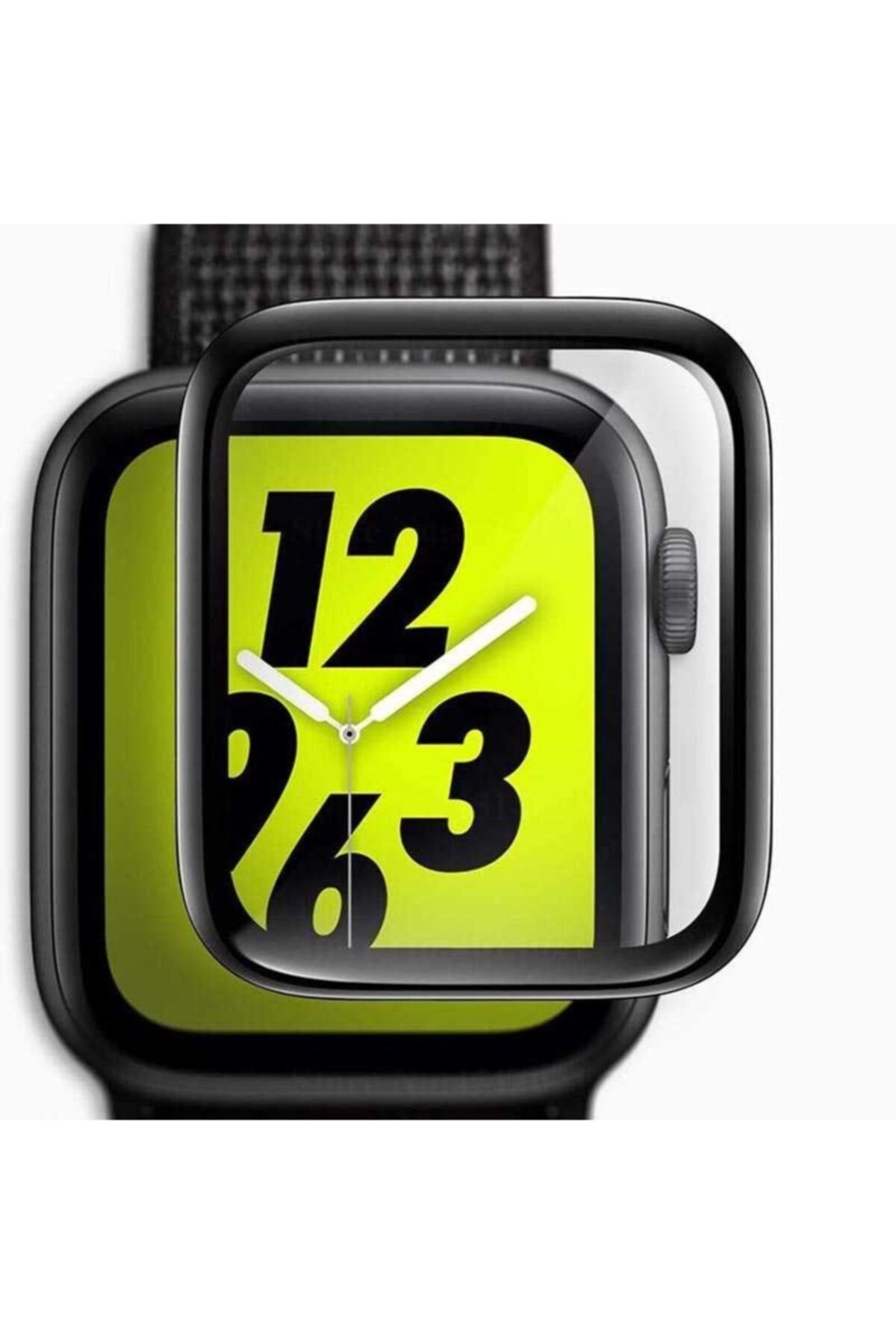 dijimedia Apple Watch 44mm 3d Full Yapışkanlı Cam Ekran Koruyucu Kırılmaz Film