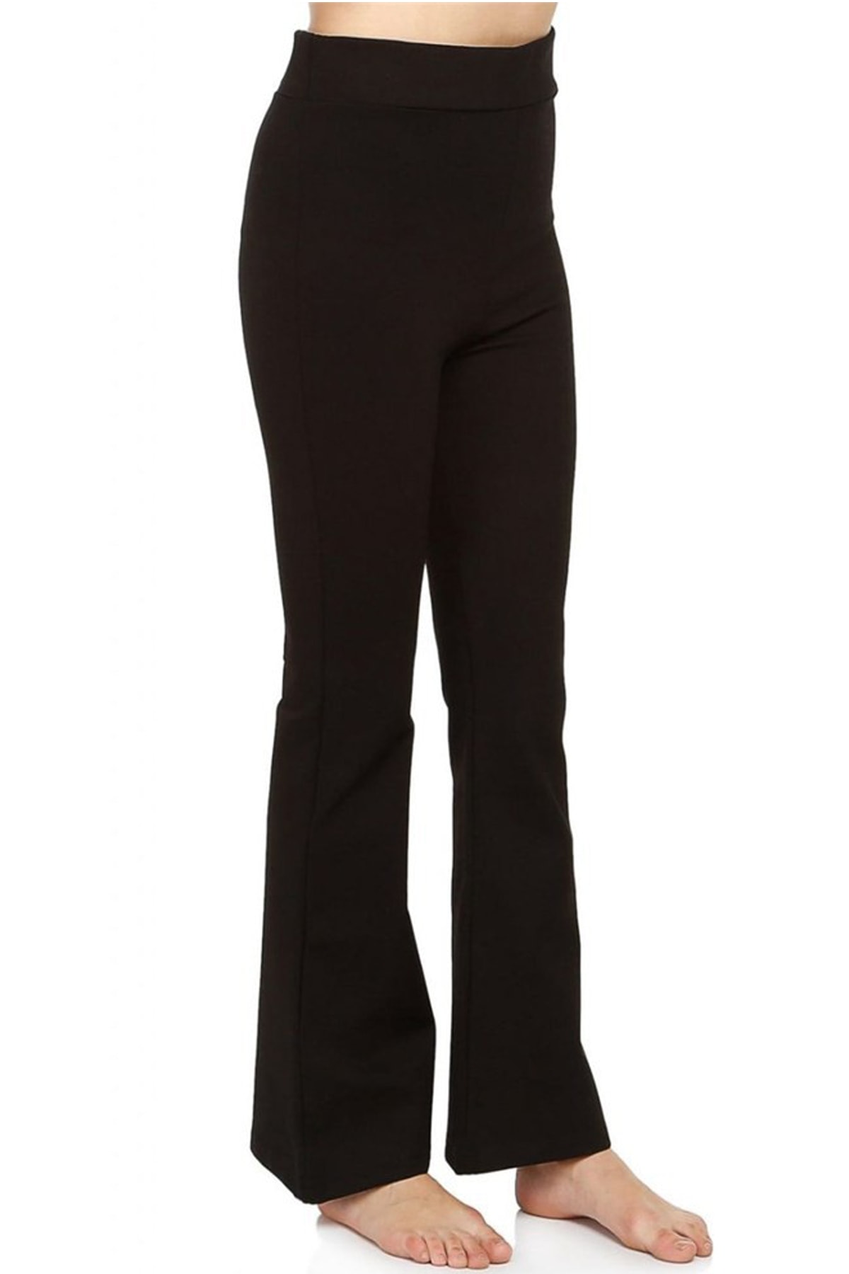 PUCKA Yüksek Bel Ispanyol Paça Pantolon Tayt 1633