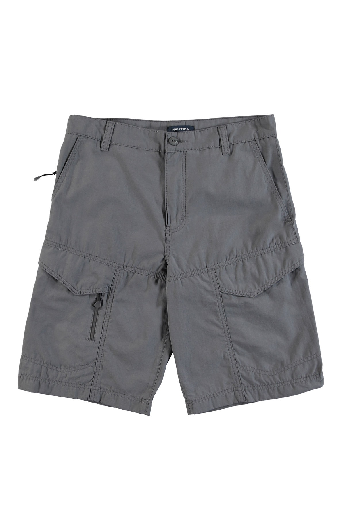 Nautica Erkek Standart Fit Gri Bermuda Şort B01012T B01012T