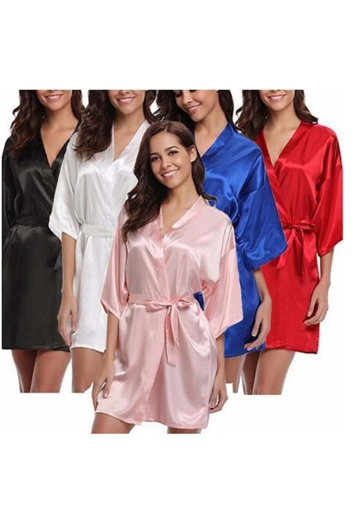 Kardelen Bride Sabahlık Gelin Sabahlığı Nedime Sabahlık Krdl - - Bride - Fuşya - S-m