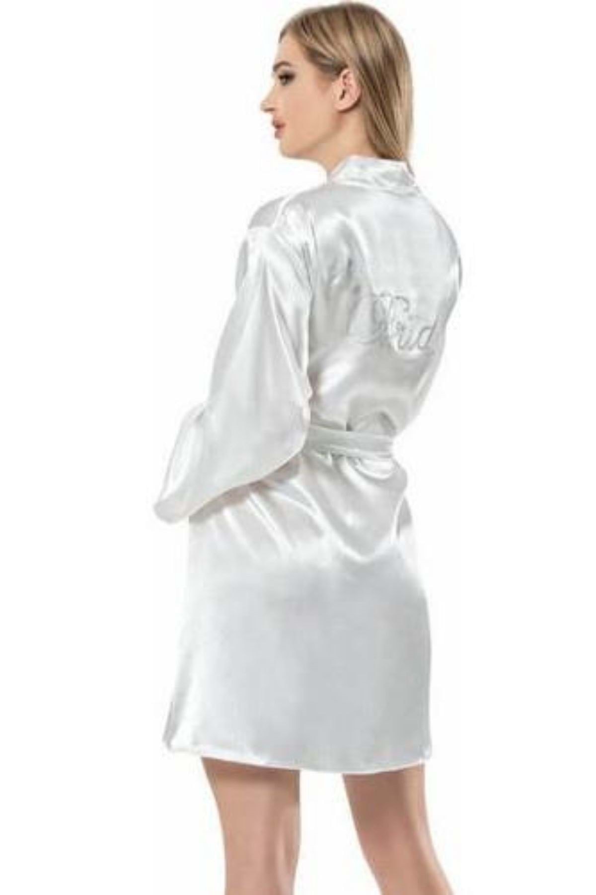 Kardelen Bride Sabahlık Gelin Sabahlığı Nedime Sabahlık Krdl - - Bride - Ekru - L-xl