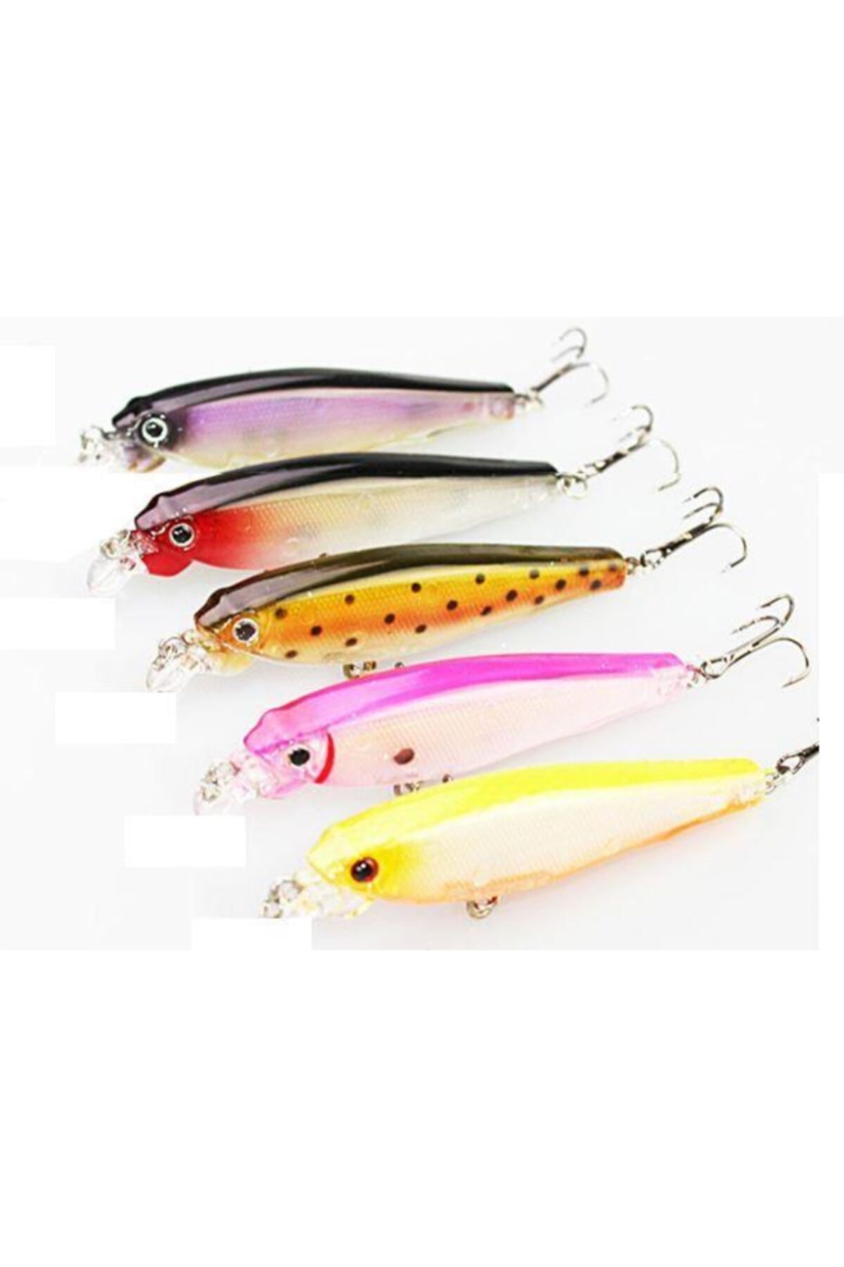 Profisher Profısher 5 Li Set Sert Yapay Balık Yem 3d Gözler