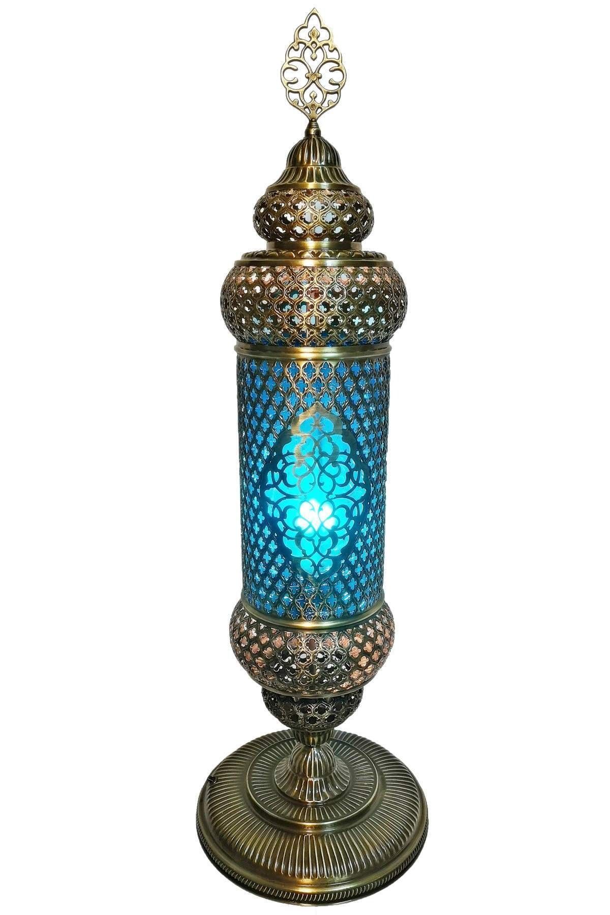 the istanbul lamp Osmanlı Dekoratif Sarı Pirinç Masa Lambası O1211lm -