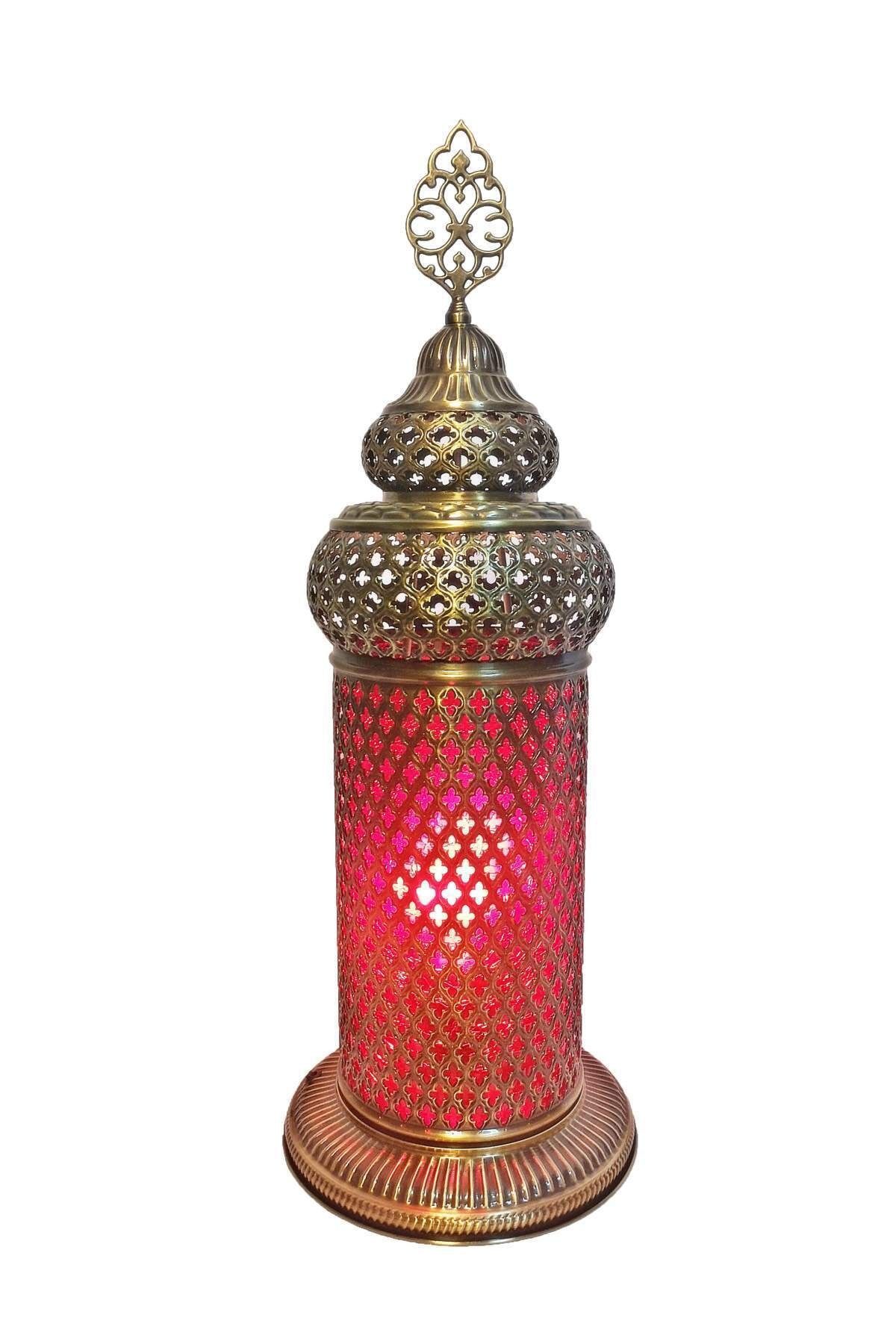 the istanbul lamp Osmanlı Dekoratif Sarı Pirinç Masa Lambası O1211yk