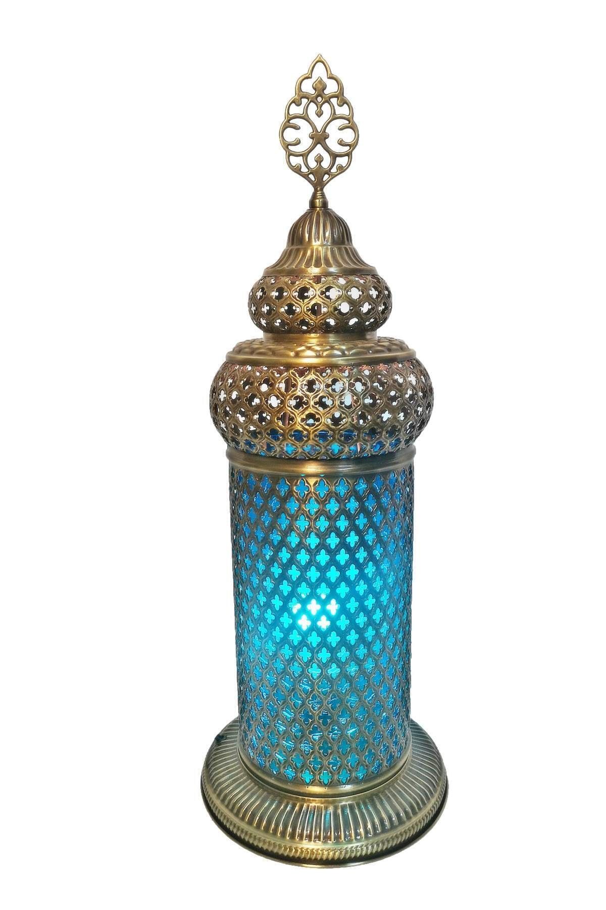 the istanbul lamp Osmanlı Dekoratif Sarı Pirinç Masa Lambası O1211ym