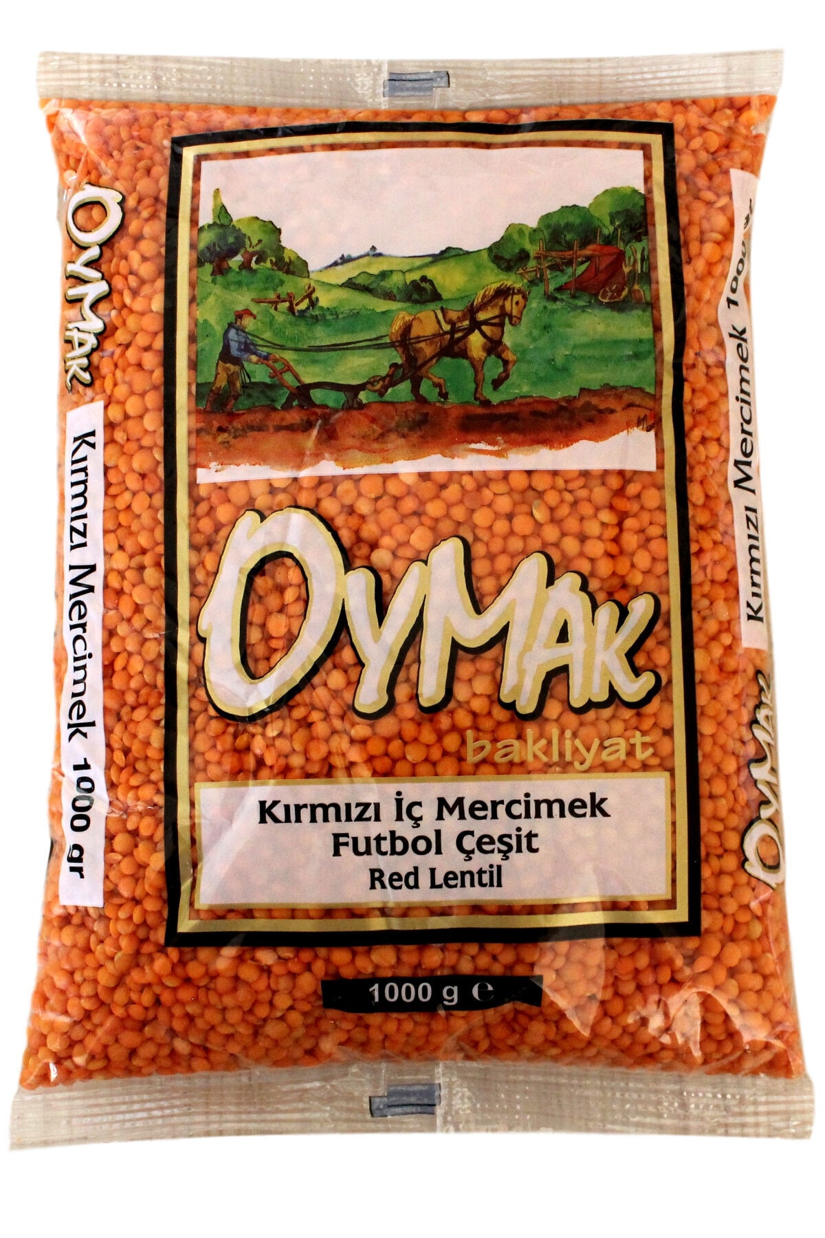 OYMAK Organik Kırmızı Mercimek 1 Kg | Doğal Kırmızı Mercimek 1000 Gr